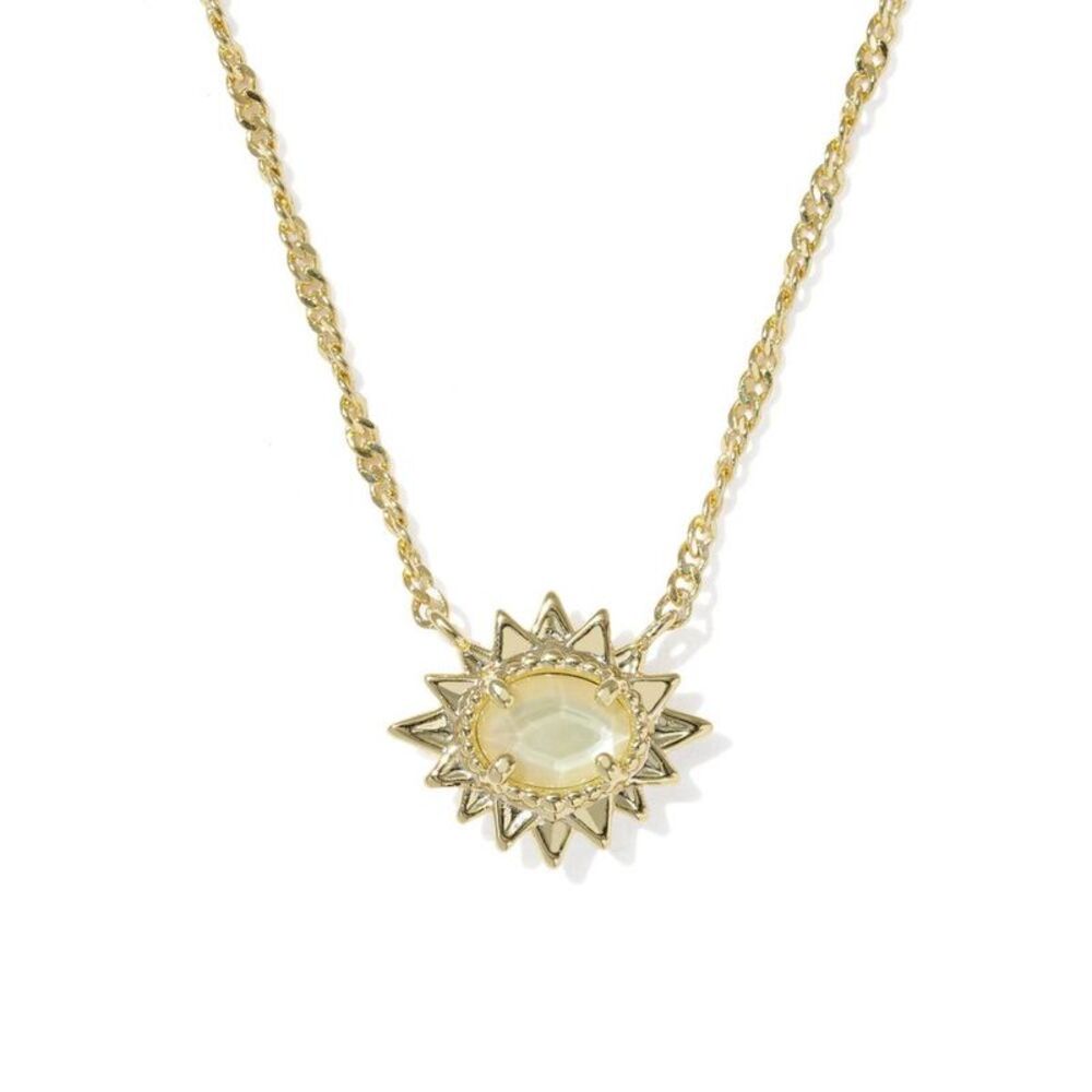 Kendra Scott Solana Pendant Necklace - Light Yellow Illusion One Size